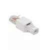 LogiLink MP0025 Conector modular RJ45 Cat.6 UTP, sin herramientas, blanco