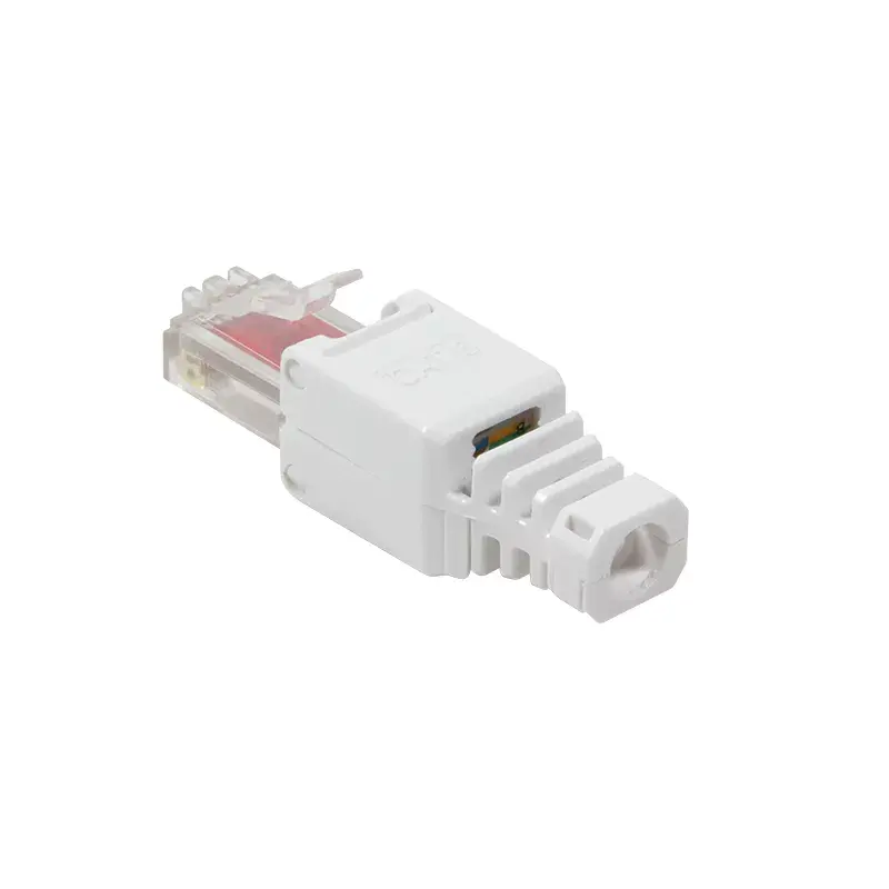 LogiLink MP0025 Conector modular RJ45 Cat.6 UTP, sin herramientas, blanco