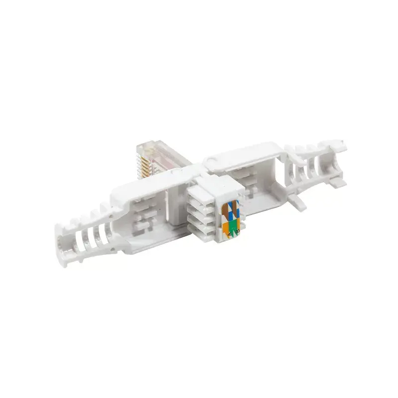 LogiLink MP0025 Conector modular RJ45 Cat.6 UTP, sin herramientas, blanco