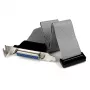 Adaptador de cable de cabecera de puerto paralelo de perfil bajo de 16 pulgadas StarTech.com con placa de ranura – DB25 (H) a IDC26