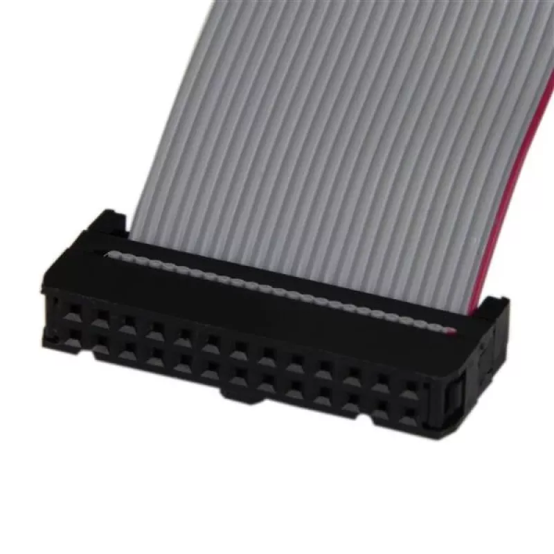 Adaptador de cable de cabecera de puerto paralelo de perfil bajo de 16 pulgadas StarTech.com con placa de ranura – DB25 (H) a IDC26