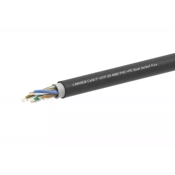 Cable de red Lanview LVN-CAT6PE-2FUTP RJ45 CAT6 305M negro