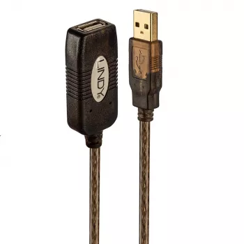 Lindy alargador USB 2.0 activo de 20 m, 0,48 Gbit/s