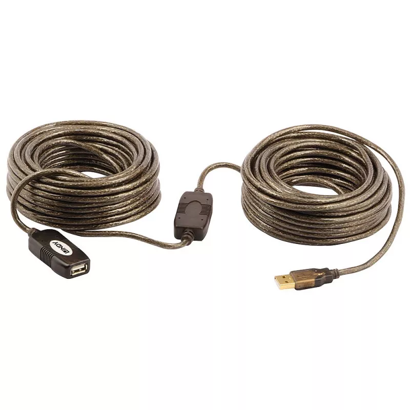 Lindy alargador USB 2.0 activo de 20 m, 0,48 Gbit/s