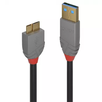 Lindy cable USB 3.2 Type-A a Micro-B de 2 m, 5 Gbit/s, Anthra Line