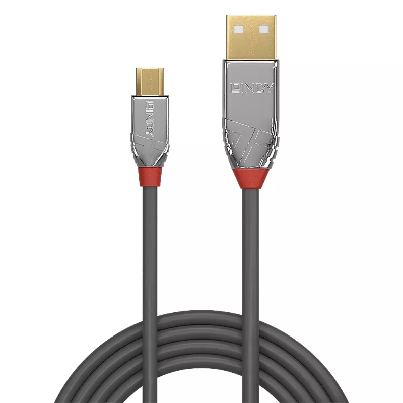 Lindy cable USB 2.0 Type-A a Micro-B de 3 m, Cromo Line