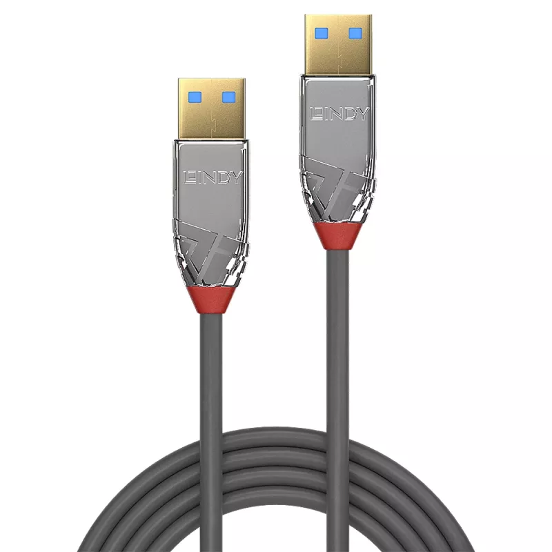 Lindy 36626 cable USB 3.2 Gen 1 (3.1 Gen 1) de 1 m USB A gris