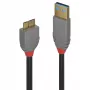 Lindy cable USB 3.2 Type-A a Micro-B de 3 m, 5 Gbit/s, Anthra Line