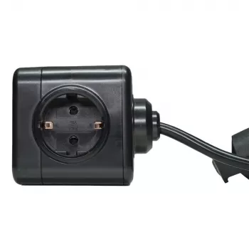 Microconnect GRUCUBE2USB-B3 alargador de corriente de 3 m 3 tomas AC para interior negro