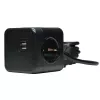 Microconnect GRUCUBE2USB-B3 alargador de corriente de 3 m 3 tomas AC para interior negro