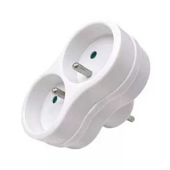 Microconnect Plug EU 1+2FRW adaptador de corriente MicroConnect