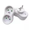 Microconnect Plug EU 1+2FRW adaptador de corriente MicroConnect