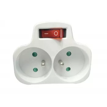 Interruptor de enchufe MicroConnect MC-PLUGOOEU1+2FRW Type EU