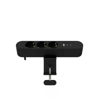 Regleta múltiple de escritorio MicroConnect MC-MDPS-EU3-30W — 3 tomas, 30 W