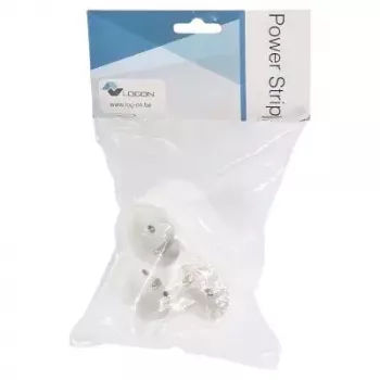 Regleta de alimentación LOGON LPS150 3 tomas AC para interior blanco