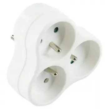 Regleta de alimentación LOGON LPS150 3 tomas AC para interior blanco
