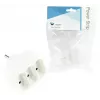Alargador de corriente LOGON LPS140 — 3 tomas AC, interior, 18 A, blanco