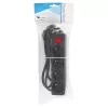 Alargador de corriente LOGON LPS050 — cable de 1,5 m, 4 tomas AC, 16 A, 3500 W, negro