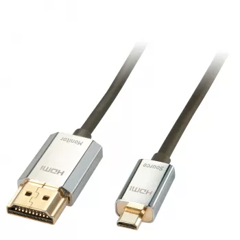 Cable HDMI 2.0 A/D activo High Speed Lindy CROMO slim 3 m con Ethernet y soporte 4K