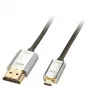 Cable HDMI 2.0 A/D activo High Speed Lindy CROMO slim 3 m con Ethernet y soporte 4K