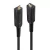Cable micro-HDMI híbrido de fibra óptica Lindy 50 m 18G con conectores HDMI y DVI desmontables