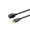 Módulo Keystone con conector hembra HDMI VivoLink PROKEYHDMIFM1B negro — conector hembra HDMI para placa mural Keystone