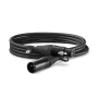Cable de audio RØDE XLR3M 3 m XLR negro conector macho a conector hembra