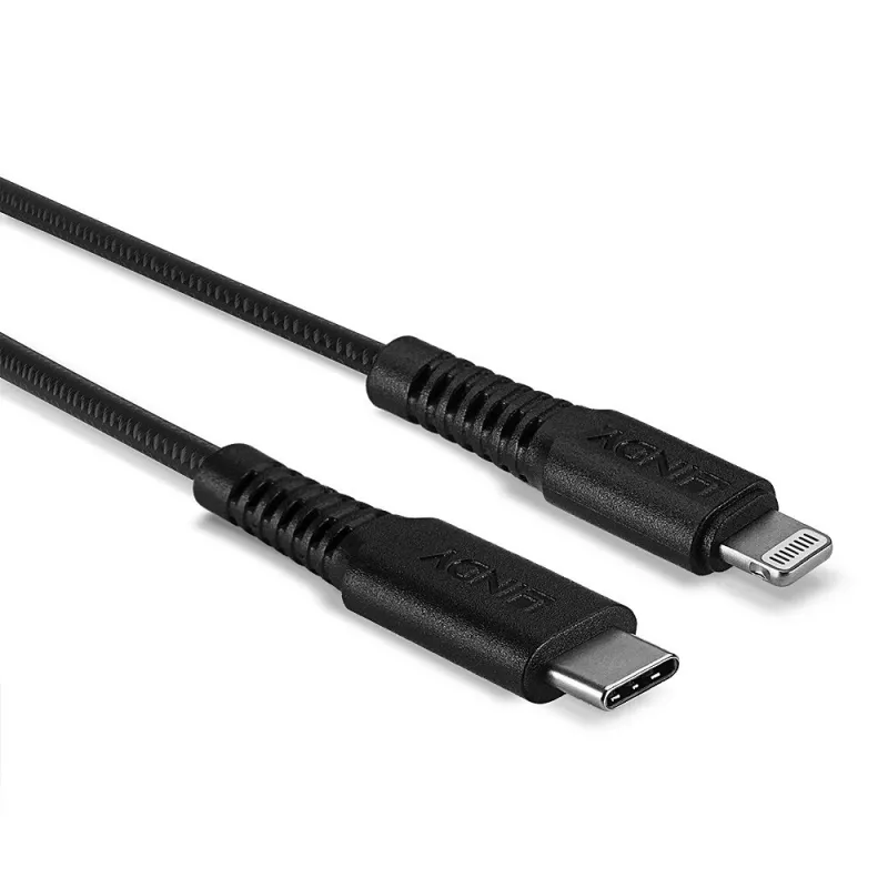 Cable USB Type-C a Lightning reforzado Lindy 3 m