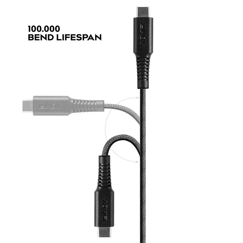 Cable USB Type-C a Lightning reforzado Lindy 3 m