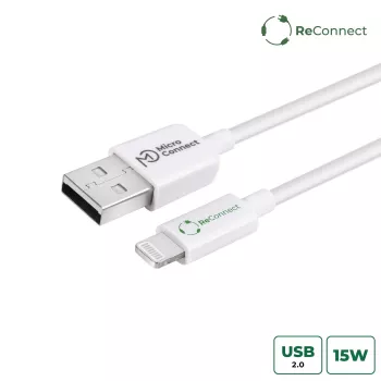 Cable Lightning Microconnect ECO-LIGHTNING2 2 m blanco