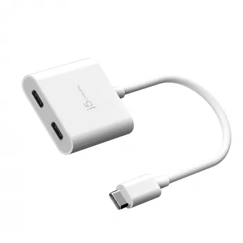 Adaptador USB-C a doble USB-C j5create JCA164-N 3840x2160 240Hz