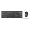 Teclado Manhattan 180771 inalámbrico QWERTY negro ratón incluido