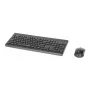 Teclado Manhattan 180771 inalámbrico QWERTY negro ratón incluido