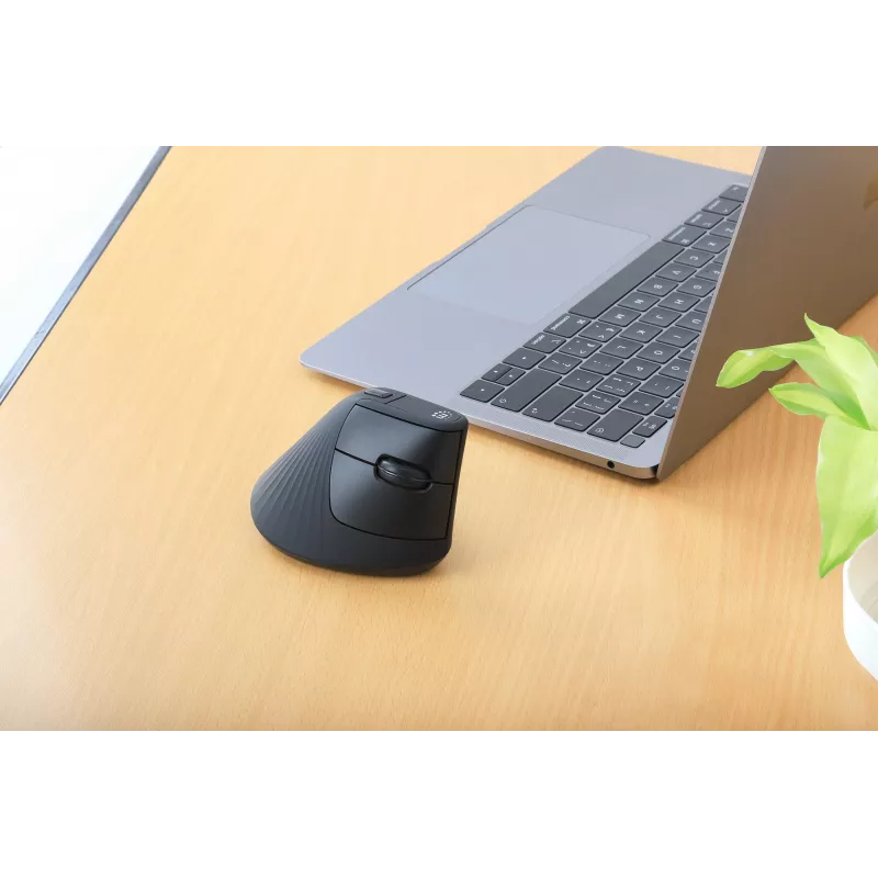 Ratón inalámbrico Manhattan ergonómico vertical para diestros RF
