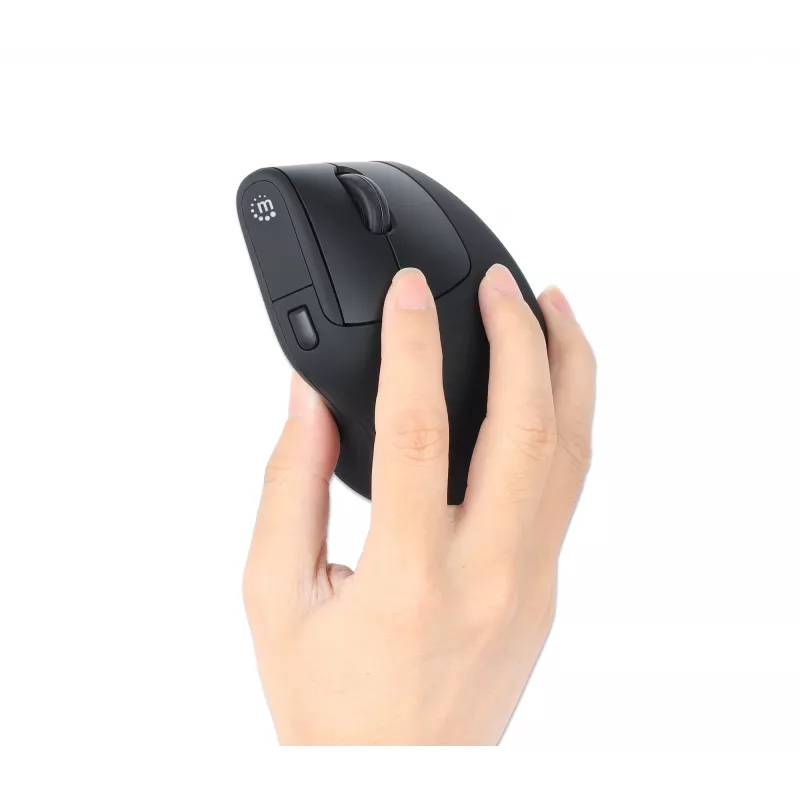 Ratón inalámbrico Manhattan ergonómico vertical para diestros RF