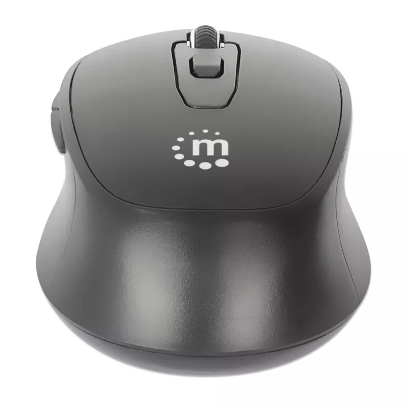 Manhattan MW6200 ratón inalámbrico, receptor nano USB-A, negro