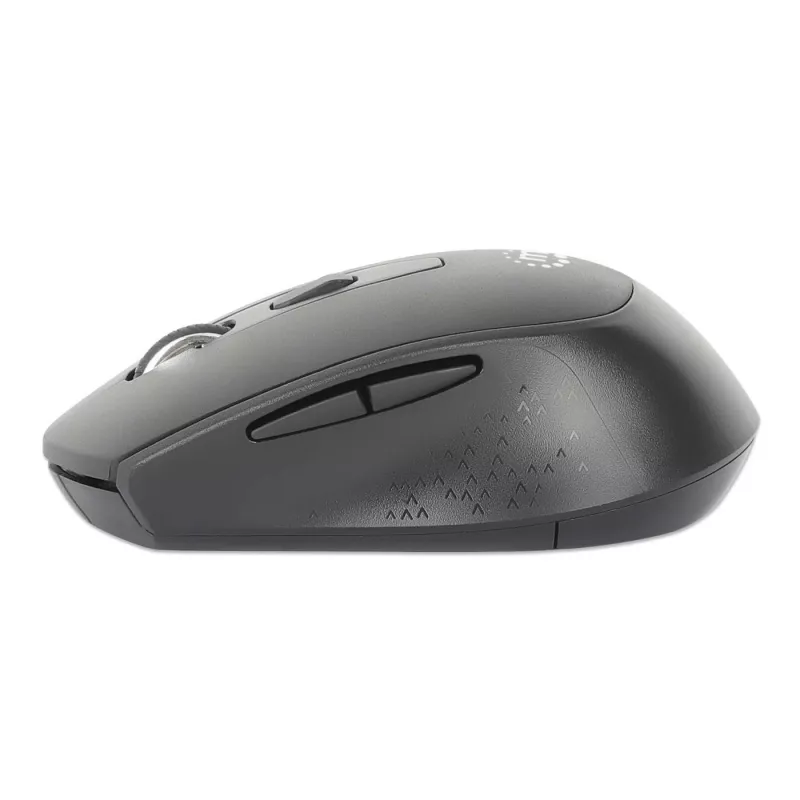Manhattan MW6200 ratón inalámbrico, receptor nano USB-A, negro