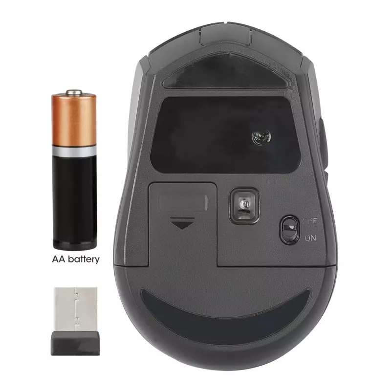 Manhattan MW6200 ratón inalámbrico, receptor nano USB-A, negro