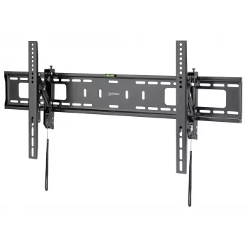 Soporte de TV y monitor Manhattan, antirrobo, inclinación de pared, 43-100, negro, VESA 200x200 a 800x400 mm, máx. 75 kg