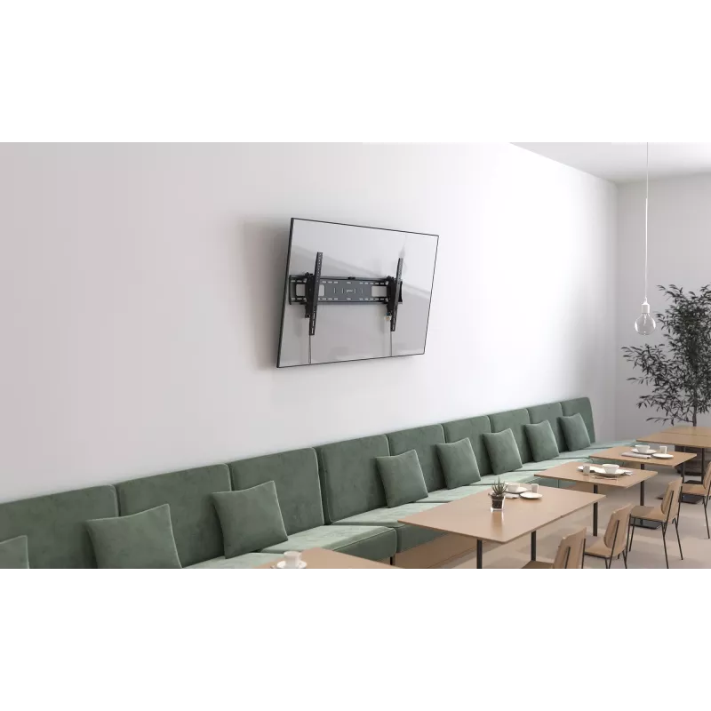 Manhattan 461863 soporte de pared para TV antirrobo, inclinable, extensible