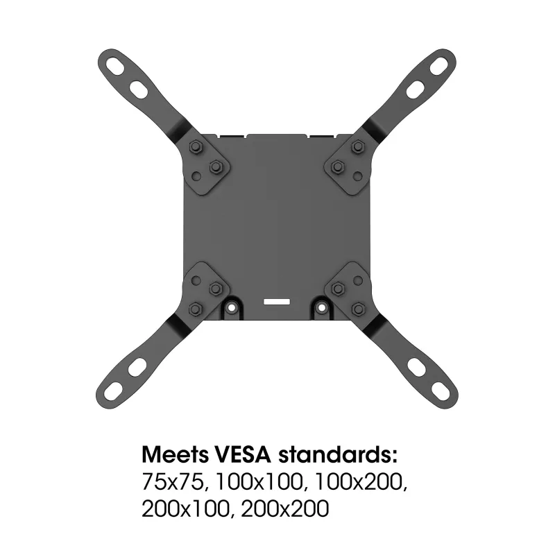 Manhattan Soporte de escritorio para 1 monitor de 17-57 pulgadas, 27 kg, con puertos USB