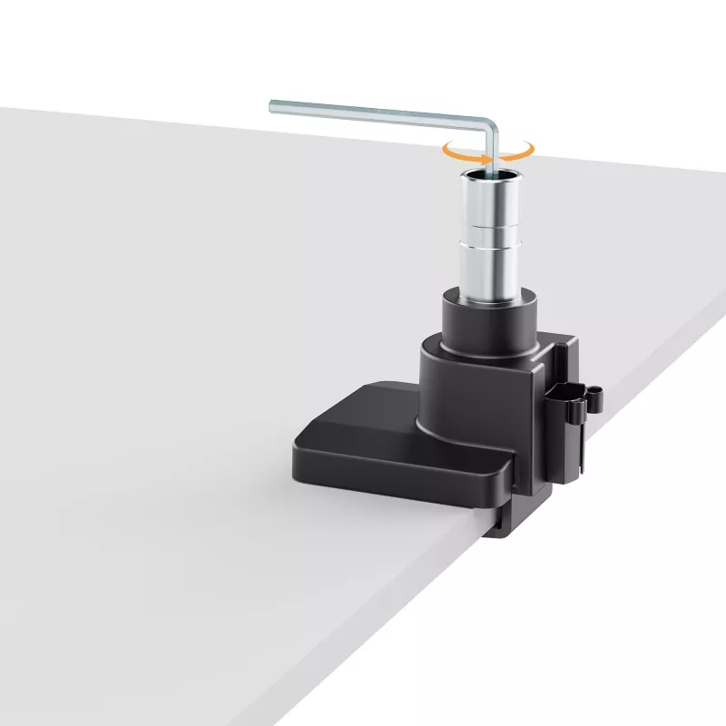 Manhattan Soporte de escritorio para 1 monitor de 17-57 pulgadas, 27 kg, con puertos USB