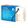 Manhattan Soporte de escritorio para 1 monitor de 17-57 pulgadas, 27 kg, con puertos USB