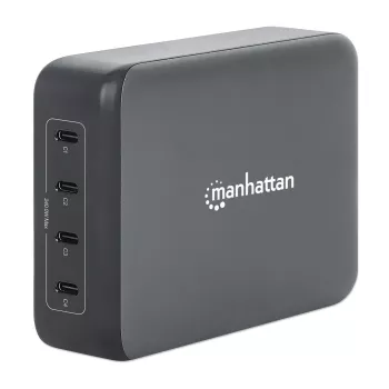 Cargador Manhattan cuatro puertos USB-C PD 140W por puerto 240W total