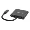 Adaptador multipuerto Manhattan 154321 USB Type-C a 2 HDMI USB-A Power Delivery 100 W
