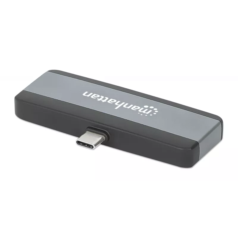 Dock de viaje USB-C Manhattan 190404 4 puertos HDMI USB-A USB-C 3,5 mm