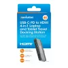 Dock de viaje USB-C Manhattan 190404 4 puertos HDMI USB-A USB-C 3,5 mm