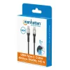 Cable USB-C macho a USB-C macho Manhattan 2m USB4 Gen 3x2 8K 60Hz