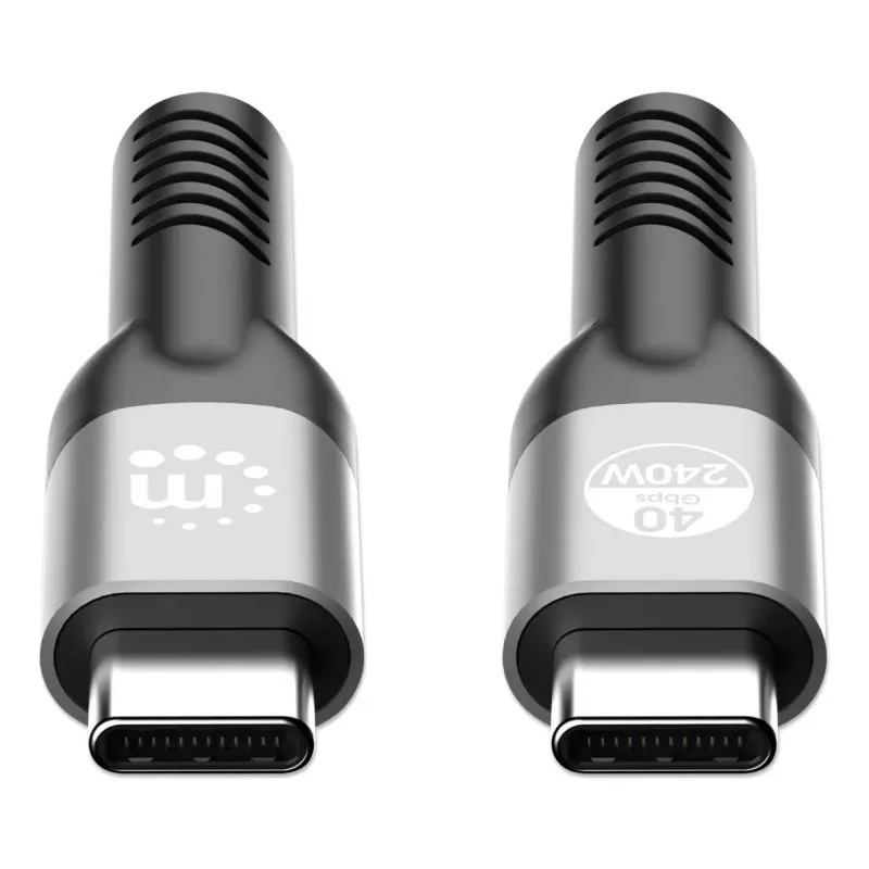 Cable USB-C macho a USB-C macho Manhattan 2m USB4 Gen 3x2 8K 60Hz