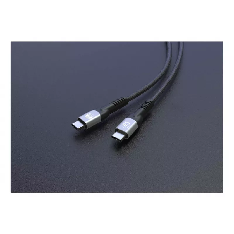 Cable USB-C macho a USB-C macho Manhattan 2m USB4 Gen 3x2 8K 60Hz